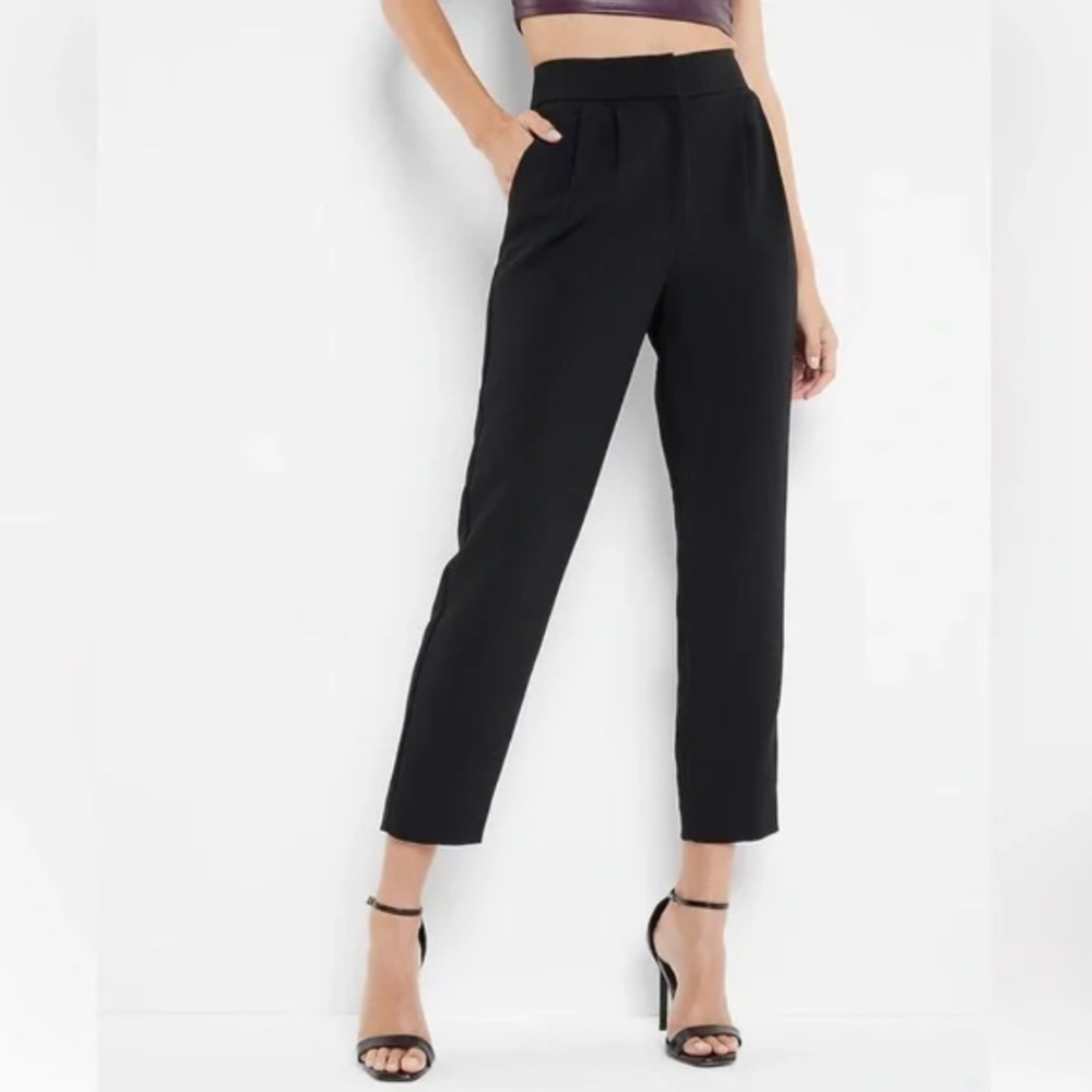 Express Super High Waisted Pleated Ankle Pant 0R